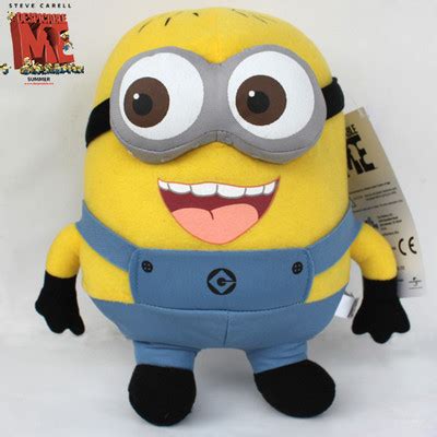 Despicable Me 3D Eye Jorge Minion Plush Toy 9" Stuffed Animal Fluffy ...