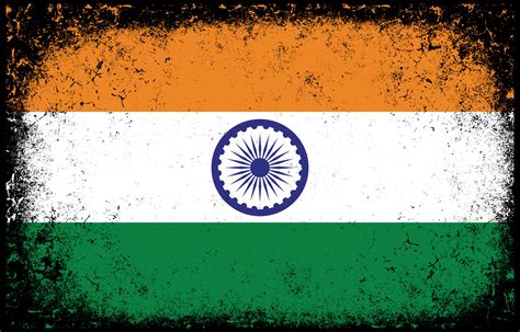 old dirty grunge vintage india national flag illustration 10752054 ...