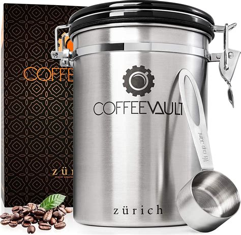 Zurich Coffee Bean Storage Canister Airtight Ground Coffee Container