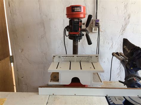 Mesa Para A Furadeira De Bancada Caseira Drill Press Table Homemade