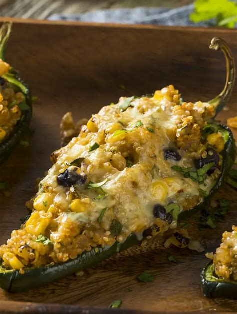 Air Fryer Stuffed Poblano Peppers Recipe MY EDIBLE FOOD