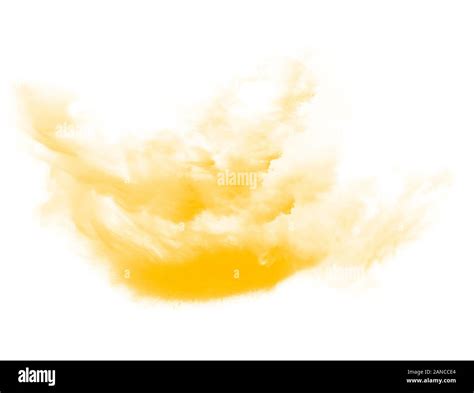 Pincel de nubes amarillas ilustración Fotografía de stock Alamy