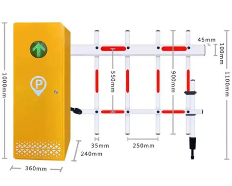 Boom Barrier Gate With Uhf Rfid Reader Long Distance Range Car Parking