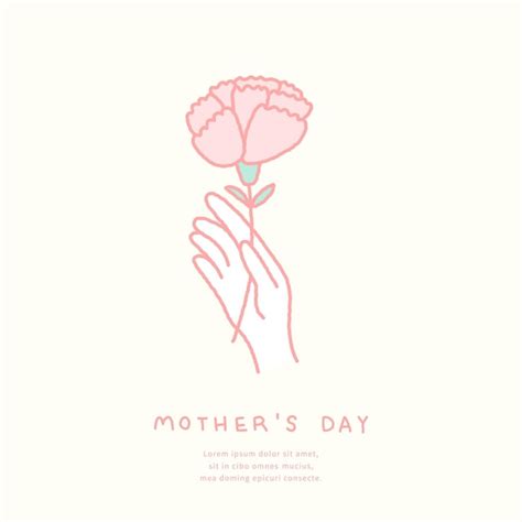 Premium Vector Mothers Day Illustration Template With Hand Holding