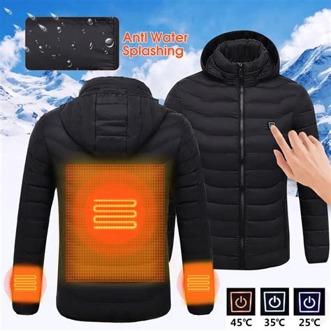 Best Electric Heated Winter Warm Work Jacket USB Hooded Work Jacket ...