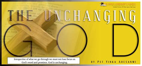 LIVING LETTERS: THE UNCHANGING GOD