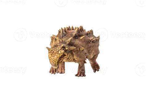 Ankylosaurus Dinosaur On Isolated Background Png