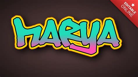 Marya Graffiti Text Effect Generator