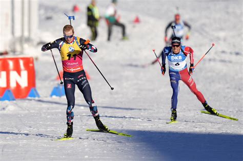 Biathlon Mondiaux Johannes Boe Pate Quentin Fillon Maillet Encore