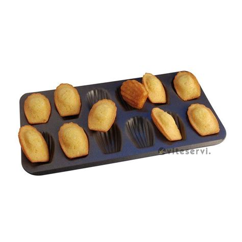 Moule à madeleine de 12 métallique anti adhesif Original ViteServi