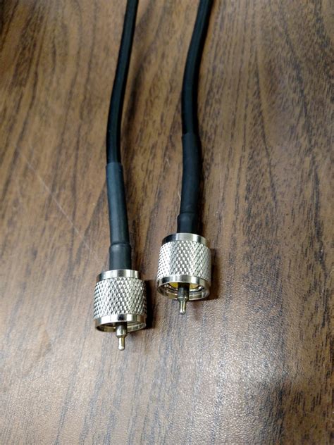 Coaxial Cable Jumpers RG8X Coax PL259 5 Ft True Ladder Line And