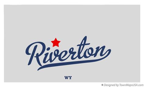 Map of Riverton, WY, Wyoming