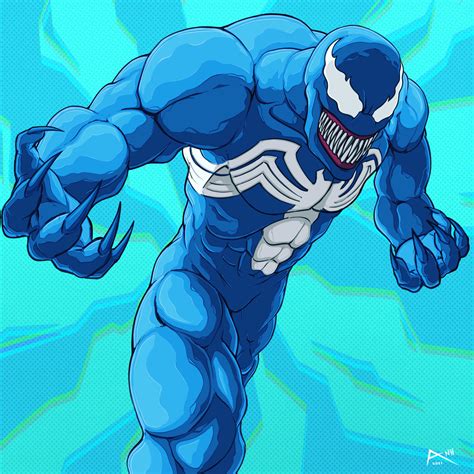 Blue Venom Digital Art Iganiiesmeralda Rmarvel