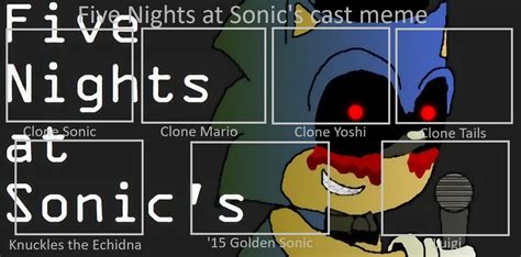 Five Nights At Sonics Cast Meme By Snivy0711 On Deviantart