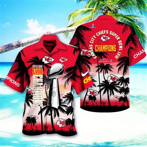 Kansas City Chiefs Super Bowl Lviii Champions Hawaiian Shirt