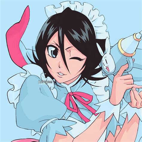 Rukia Kuchiki Maid Bleach Anime Bleach Fanart Anime Shadow