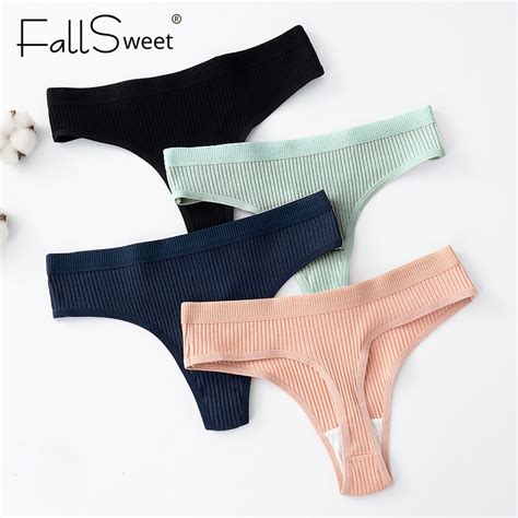 Fallsweet T Womens Cotton G String Panties Sexy Low Rise Underwear