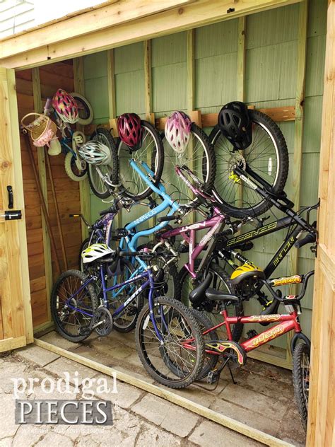 DIY Bike Garden Shed Tutorial From Cedar Wood Prodigal Pieces In 2020