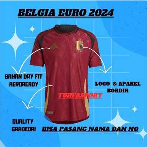 Jual JERSEY BELGIA EURO 2024 HOME AWAY GRADE ORI IMPORT BAJU BOLA PIALA