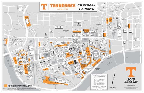 Tennessee Football Parking Map – secretmuseum