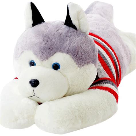 Dorimytrader Largest Simulation Animal Husky Plush Toy Cute Stuffed