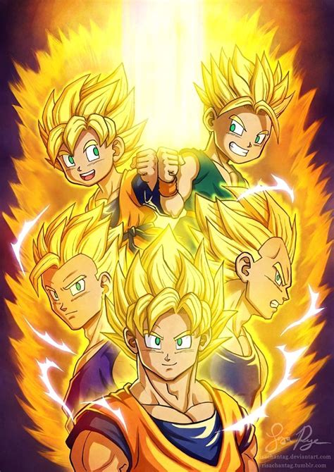 Dragon Ball Z Goku And Gohan And Goten