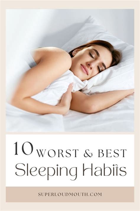 10 Worst And Best Sleeping Habits You Need To Know Artofit