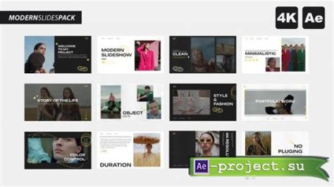 Videohive Modern Slides Pack 44391901 Project For After Effects