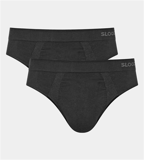 Lote De 2 Slip Lisos Negro Negro Sloggi La Redoute