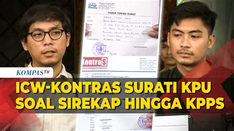 ICW KontraS Surati KPU Minta Audit Sirekap Hingga KPPS Meninggal