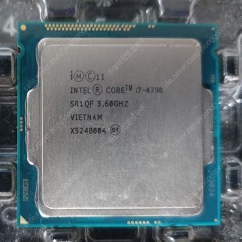 인텔 i7-4790 시피유 - 1150 소켓, 하스웰 ... | 중고나라 카페에서 운영하는 공식 사이트