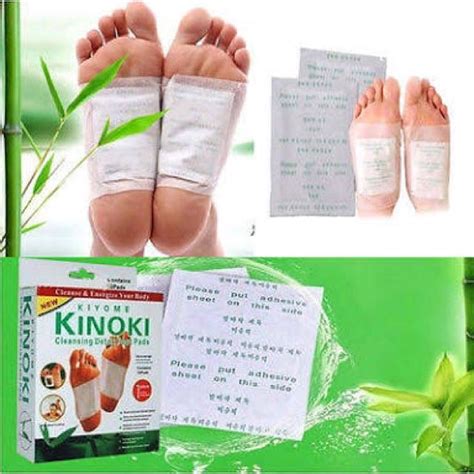 Kinoki Detox Foot Pads Organic Herbal Cleansing Patches 10 Pads Beauty