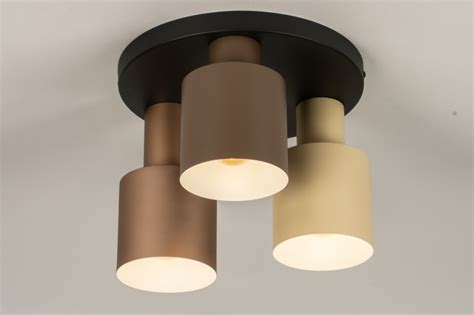 Plafondlamp Modern Retro Metaal Zwart