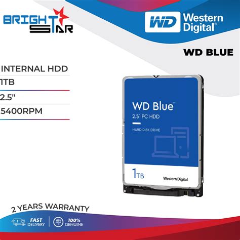 INTERNAL HDD / WD BLUE / 1TB / 2.5" / 5400RPM / 2Y WARRANTY / | Shopee Malaysia