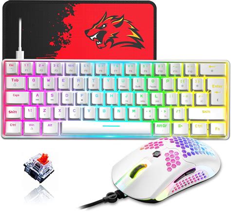 Ziyou Lang Rgb Red Switch Tu Lu Mini Mekanik Oyun Klavyesi Combo