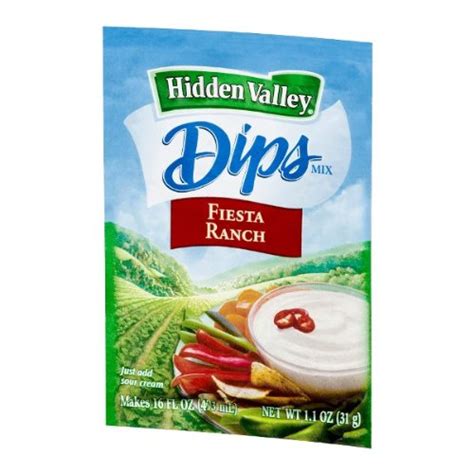 Hidden Valley Fiesta Ranch Dips Mix 11 Ounces Ranch Salad Dressings Grocery