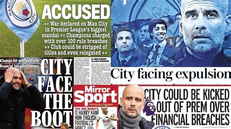 Man City Could Face Premier League Expulsion Or Lose Titles After