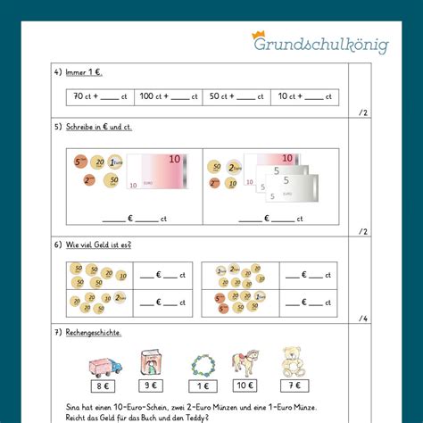 Mathe 2 Klasse Zwei Proben Größen Und Messen 3 Grundschulkönig Gmbh