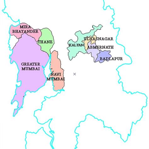 Map of India showing the location of Maharashtra and Mumbai (left) and ...