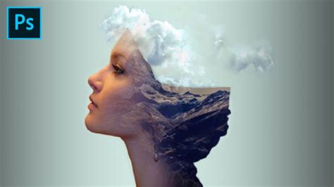 Image Manipulation In Photoshop Girl With Cloud Mountain