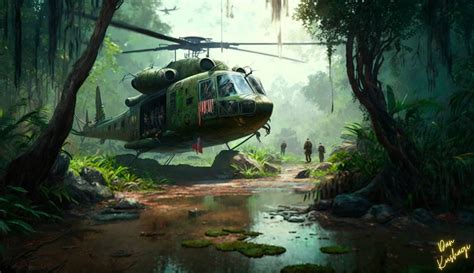 Vietnam war helicopter by dankushagi on DeviantArt