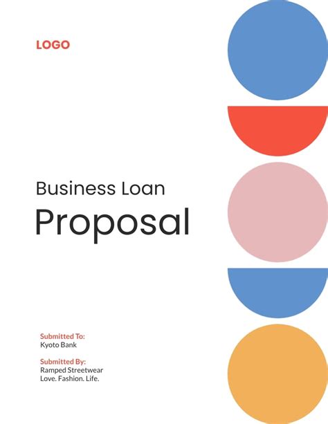 Business Loan Proposal Template Visme