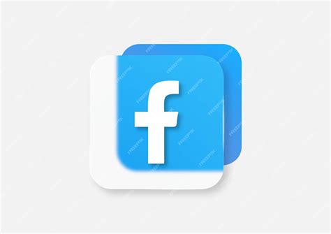 Premium Vector | Facebook app logo on a white background