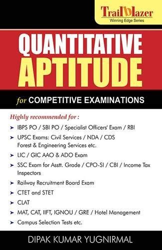 Quantitative Aptitude For Competitive Examination By DIPAK KUMAR