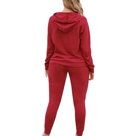 Blvb Women Jogger Outfit Matching Sweat Suits Long Sleeve Hooded