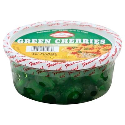 Paradise - Paradise Fruit Green Cherries 8 Ounces (8 ounces) | Winn ...