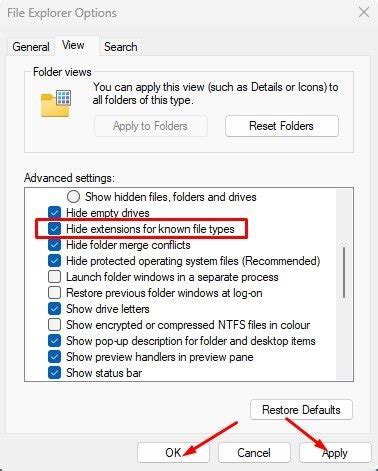 Comment Afficher Ou Afficher Les Extensions De Fichiers Dans Windows