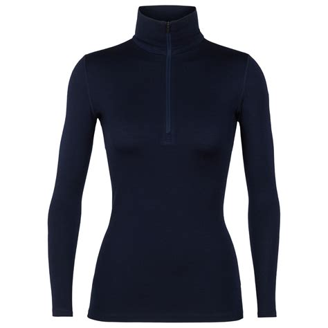 Icebreaker 260 Tech L S Half Zip Intimo Lana Merinos Donna Porto