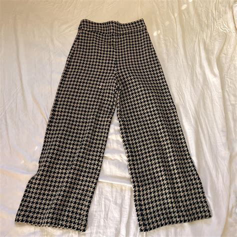 Zara Wide Leg Cotton Pants Perfect For Work Nwot No Depop