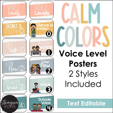 Volume Control Mastering Classroom Management With Voice Level Posters